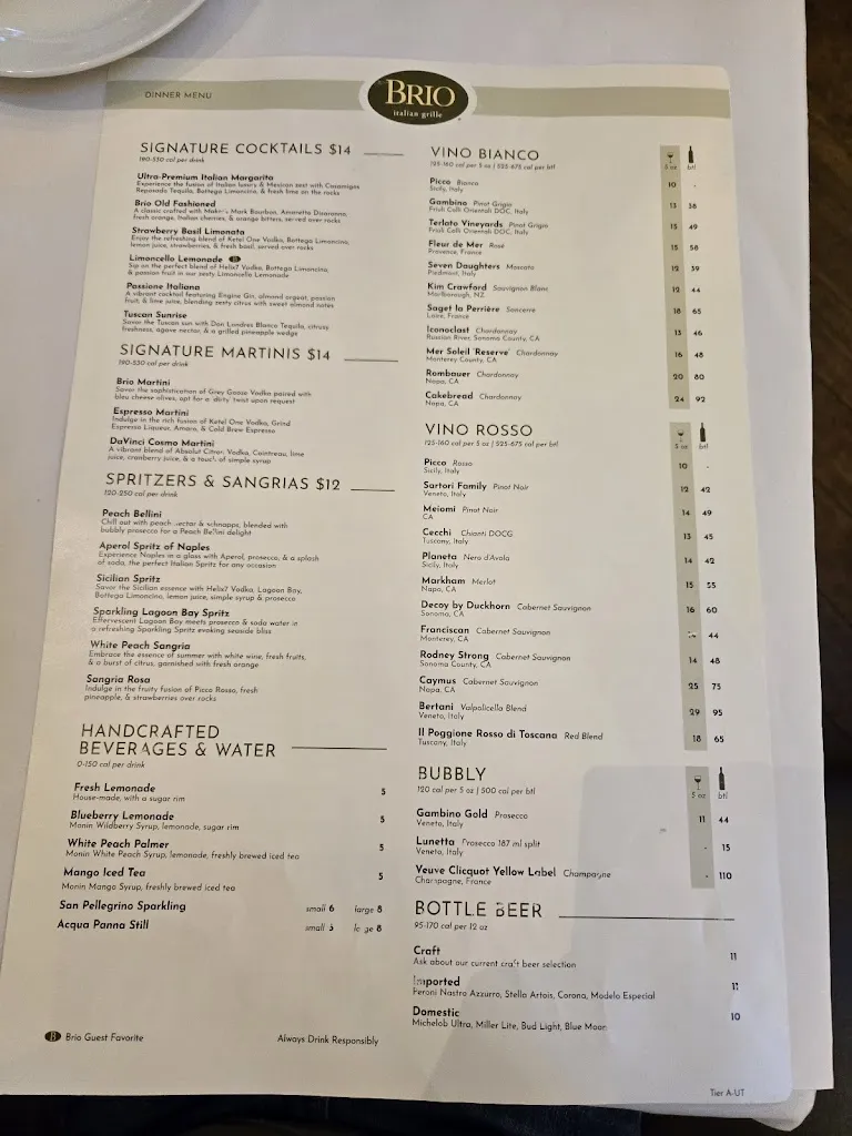 Menu_Brio Italian Grille_Murray, UT_image_old_2