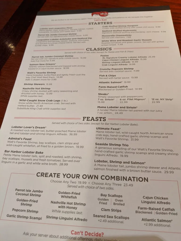 Menu_Red Lobster_298 E Winchester St, Murray_image_old_2