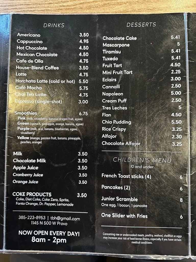 Menu_The Brunch House_Provo, UT_image_old_3