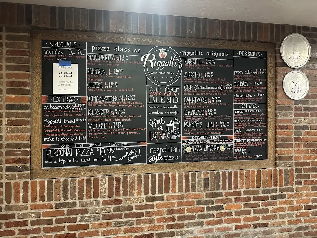 Menu_Riggatti's Wood Fired Pizza Washington_Washington, UT_image_old_1