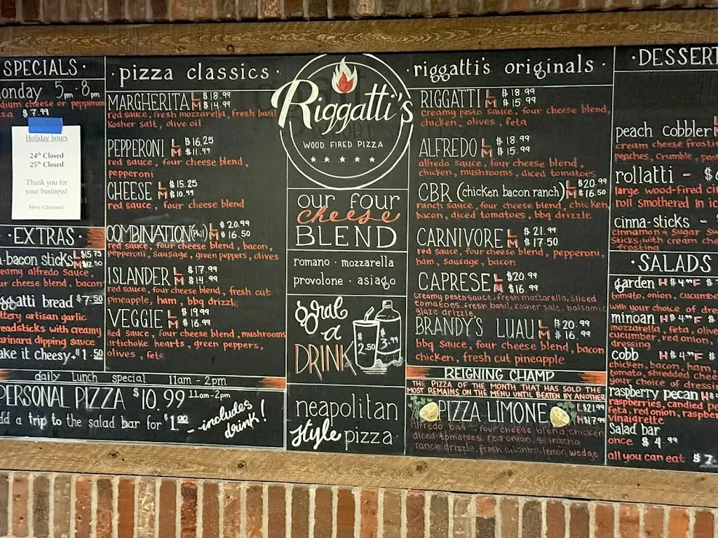 Menu_Riggatti's Wood Fired Pizza Washington_Washington, UT_image_old_3