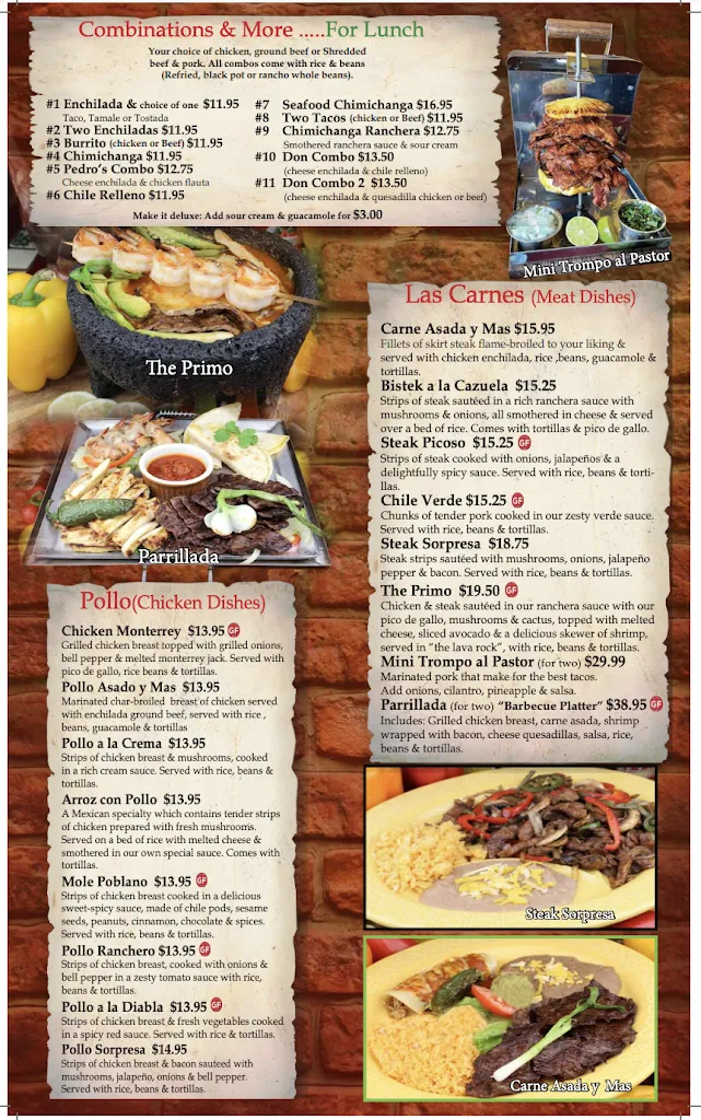 Menu_Don Pedro’s Family Mexican Restaurant_Washington, UT_image_old_1