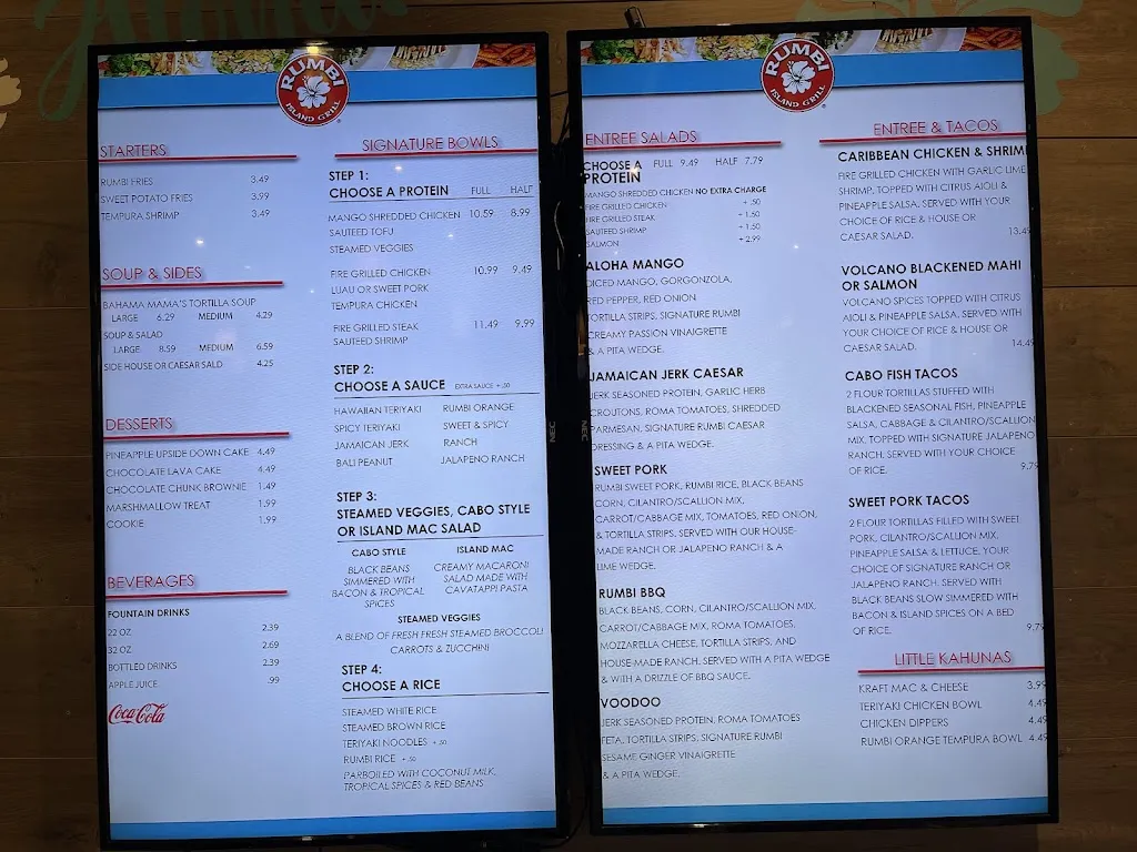 Menu_Rumbi Island Grill_Washington, UT_image_old_2