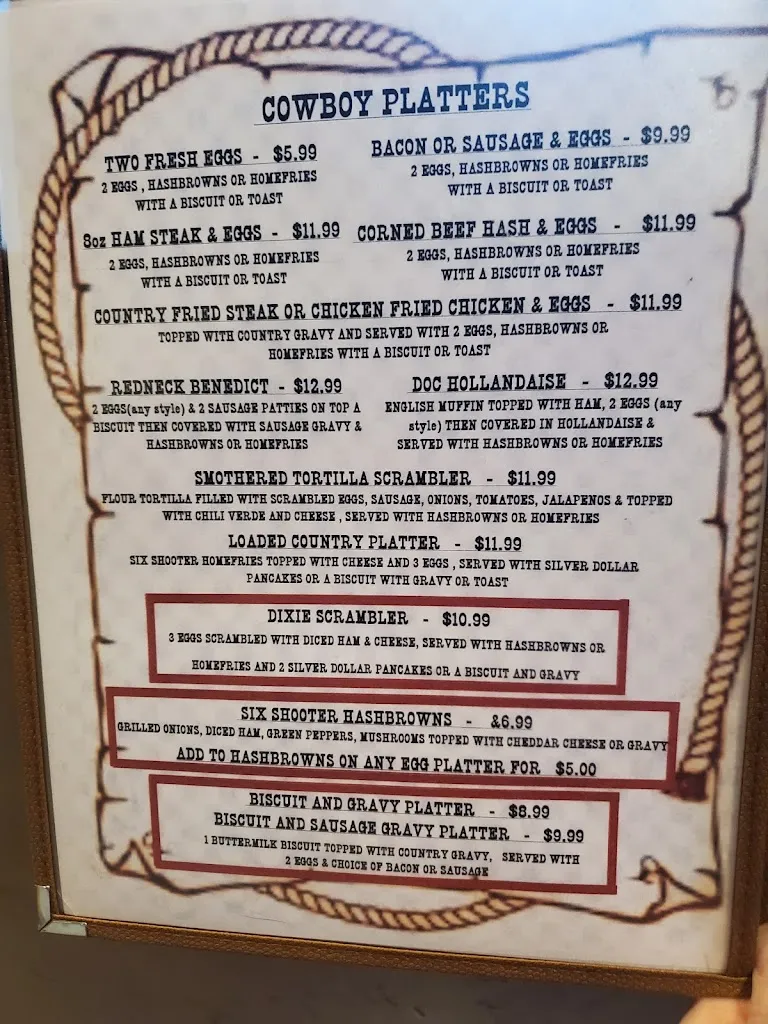 Menu_Wagon Wheel Diner_St. George, UT_image_old_2