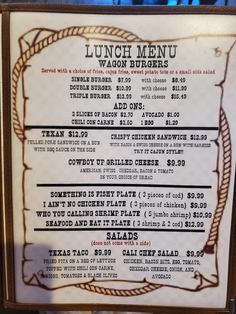 Menu_Wagon Wheel Diner_St. George, UT_image_old_3
