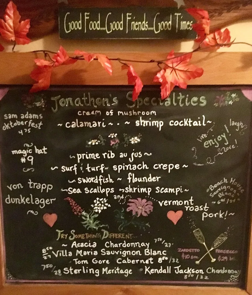 Menu_Jonathon's Table_Arlington, VT_image_old_1