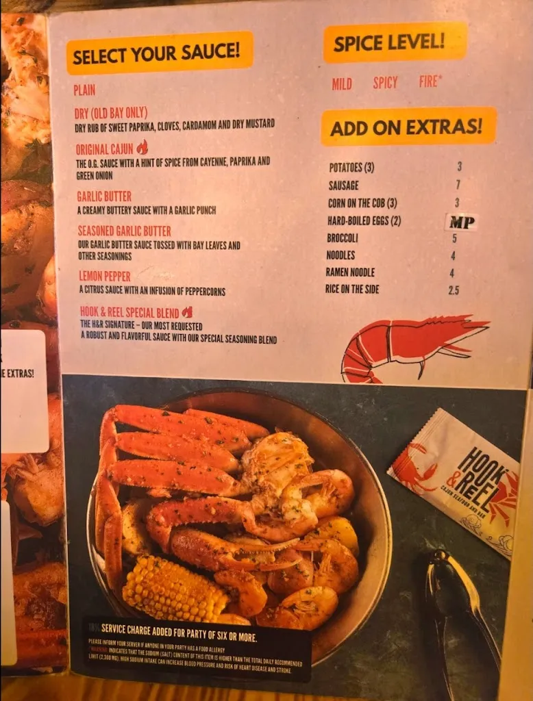 Menu_Hook & Reel Cajun Seafood & Bar_West Valley City, UT_image_old_1