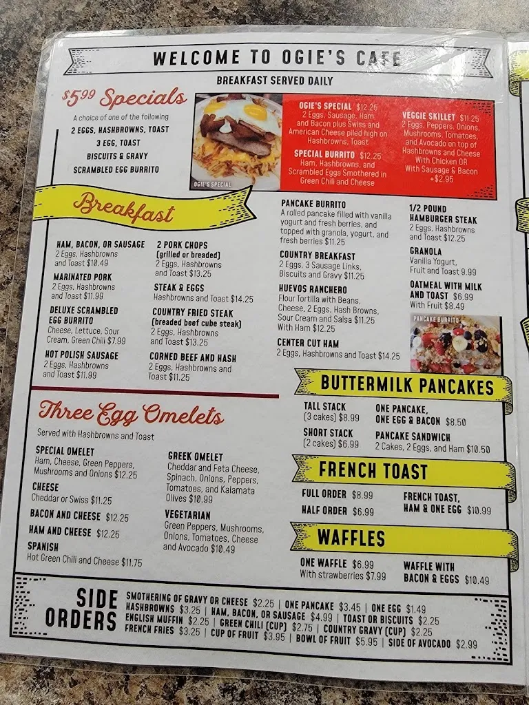Menu_Ogie's Cafe_West Valley City, UT_image_old_2