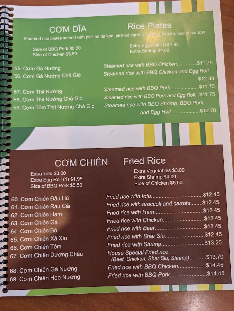 Menu_Phở Cali_West Valley City, UT_image_old_2