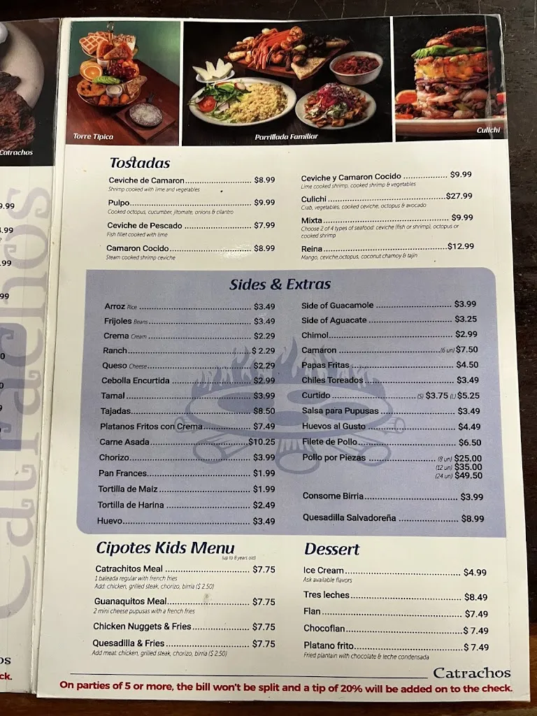 Menu_Catrachos Restaurant_West Valley City, UT_image_old_2