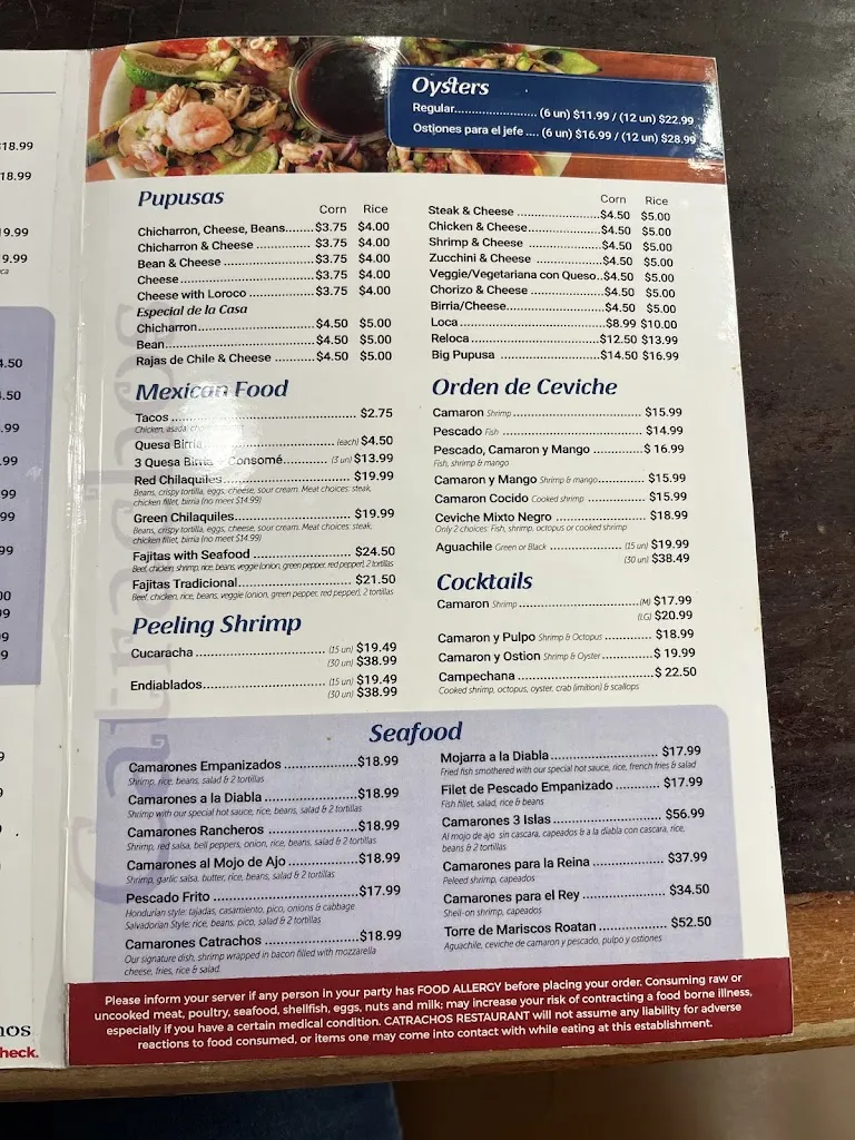 Menu_Catrachos Restaurant_West Valley City, UT_image_old_3