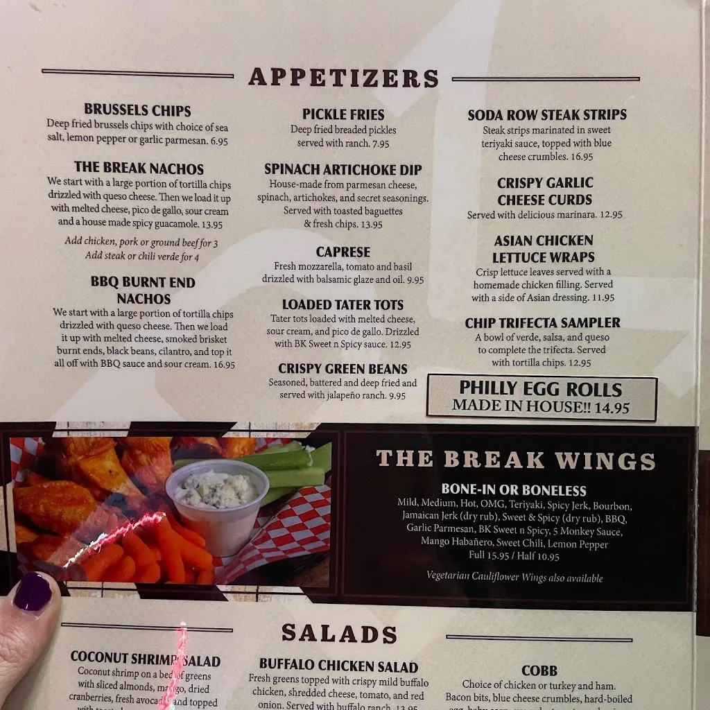Menu_The Break Sports Grill West Valley_West Valley City, UT_image_old_3