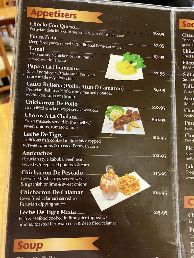 Menu_El Rocoto Peruvian Restaurant - Utah_West Valley City, UT_image_old_1