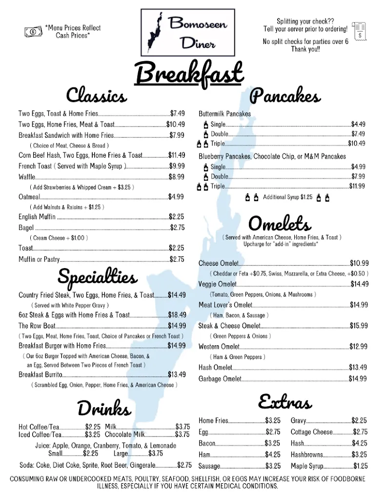 Menu_Bomoseen Diner_Bomoseen, VT_image_old_2