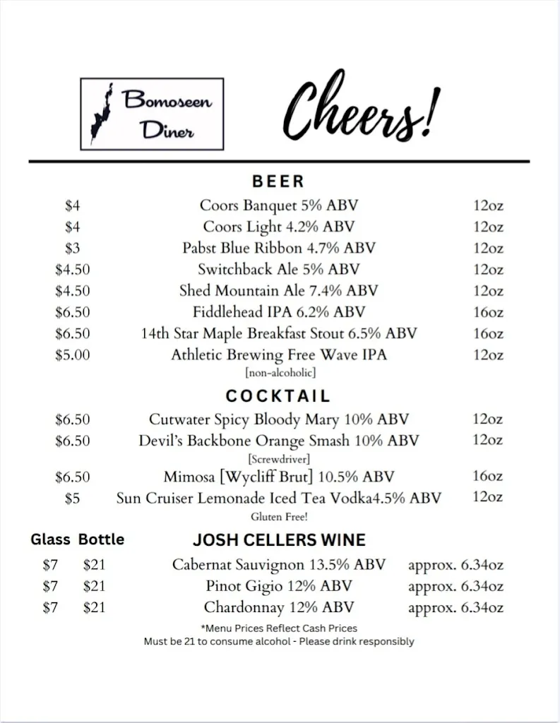 Menu_Bomoseen Diner_Bomoseen, VT_image_old_3