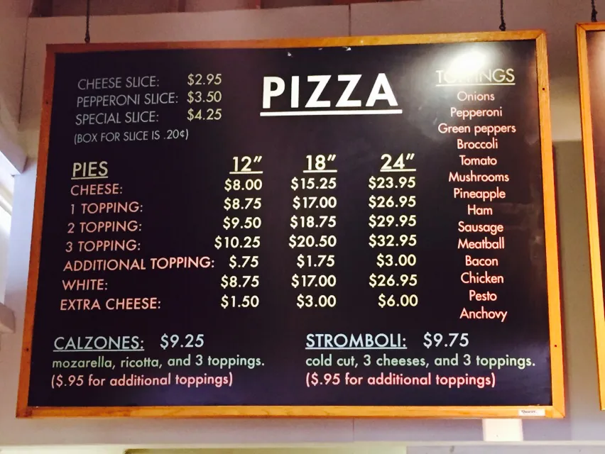 Menu_Castleton Pizza Place & Deli_Castleton, VT_image_old_1