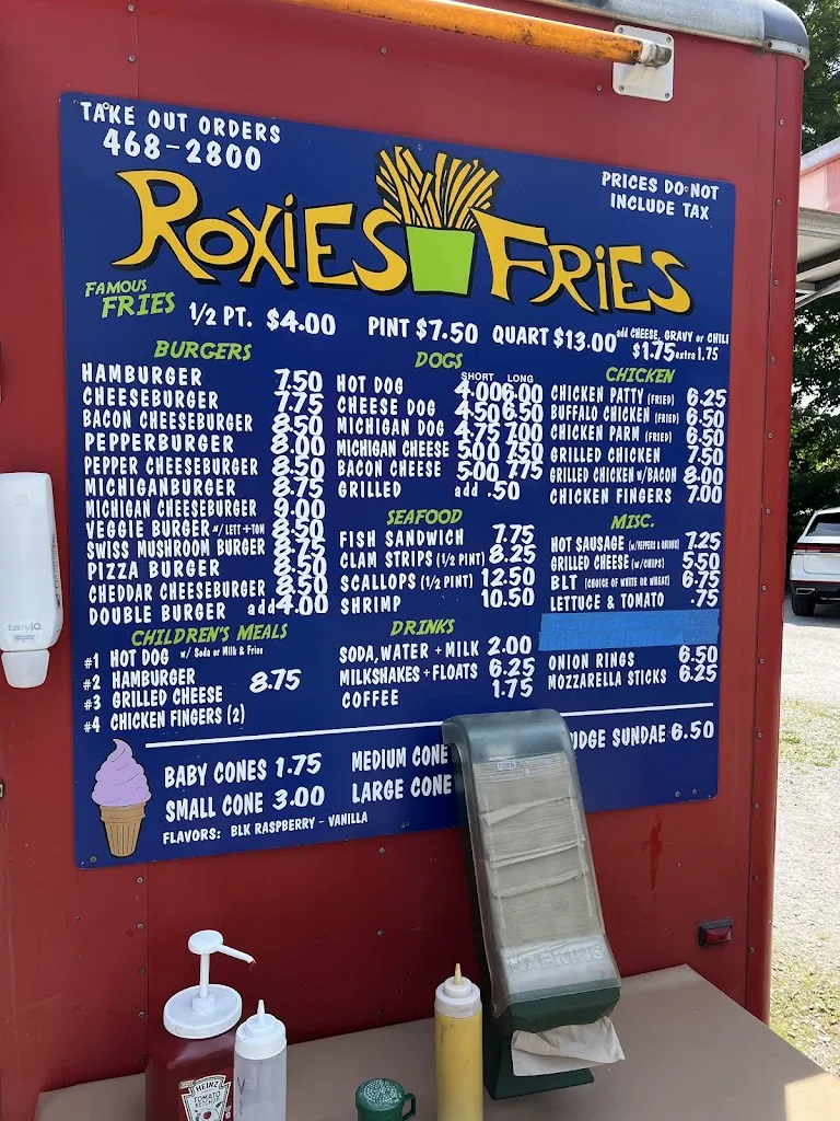 Menu_Roxie's_Castleton, VT_image_old_1