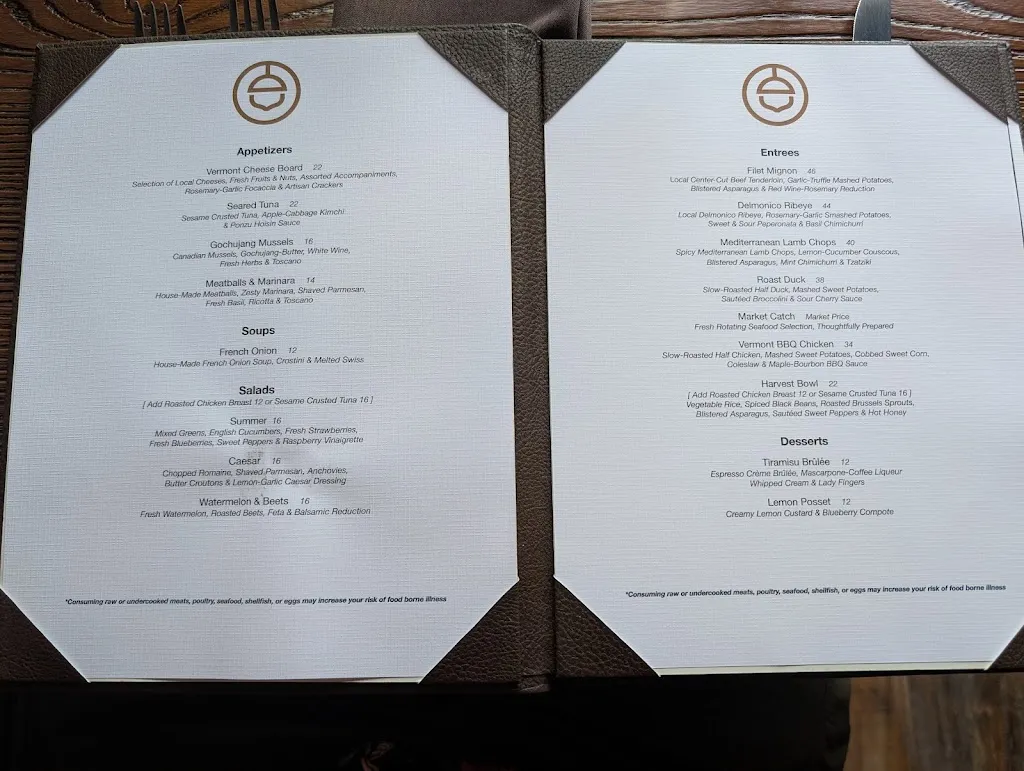 Menu_Oak & Iron_Randolph, VT_image_old_3