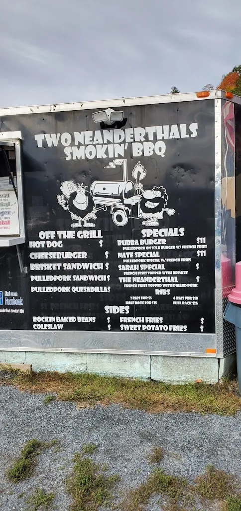 Menu_Two Neanderthals Smokin' BBQ_Springfield, VT_image_old_2