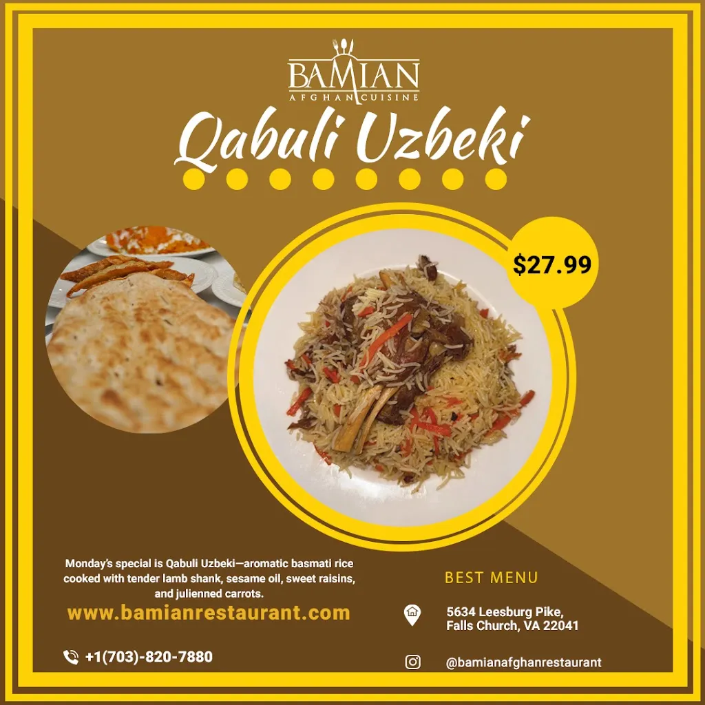 Menu_Bamian Restaurant_Falls Church, VA_image_old_3