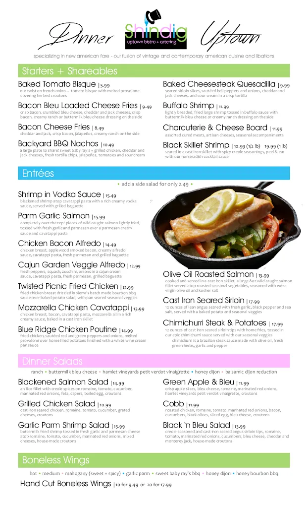 Menu_Shindig Uptown Bistro + Catering_Martinsville, VA_image_old_2