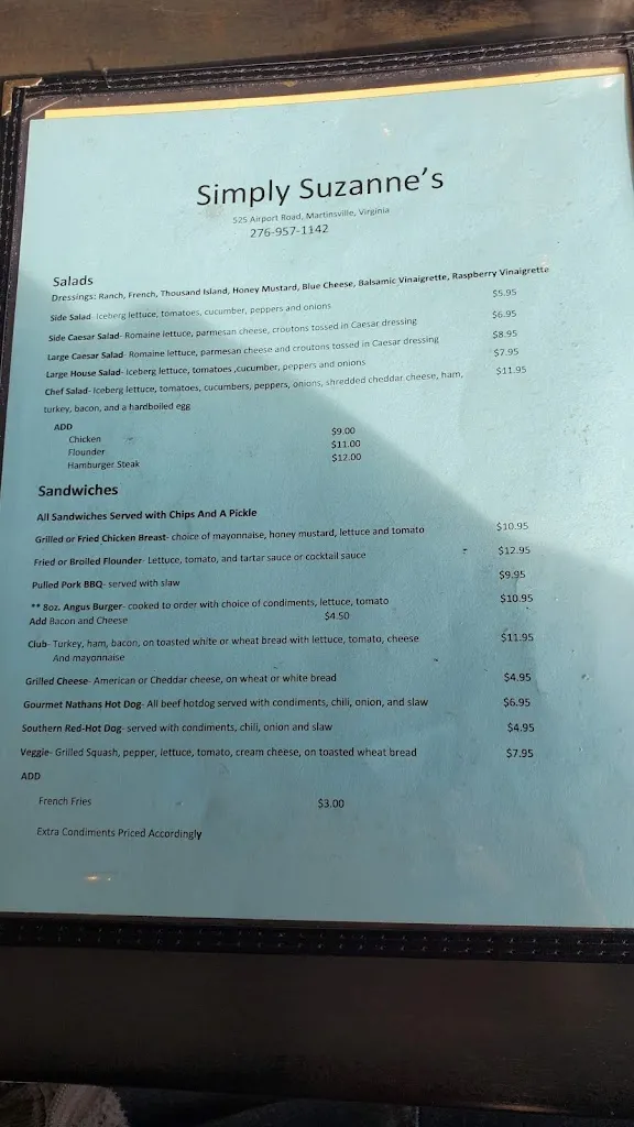Menu_Simply Suzanne's Cafe_Martinsville, VA_image_old_3