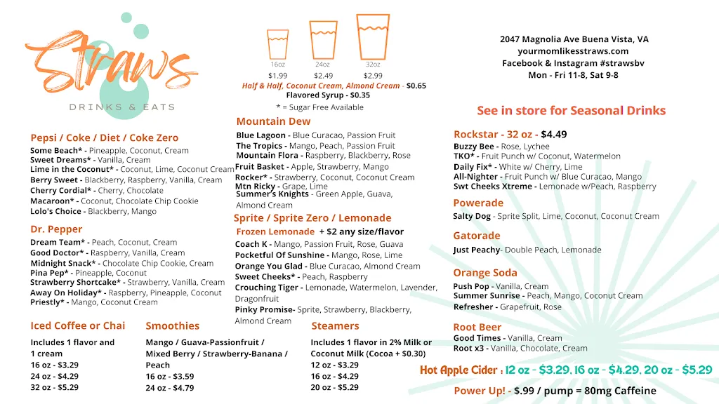 Menu_Straws_Buena Vista, VA_image_old_2