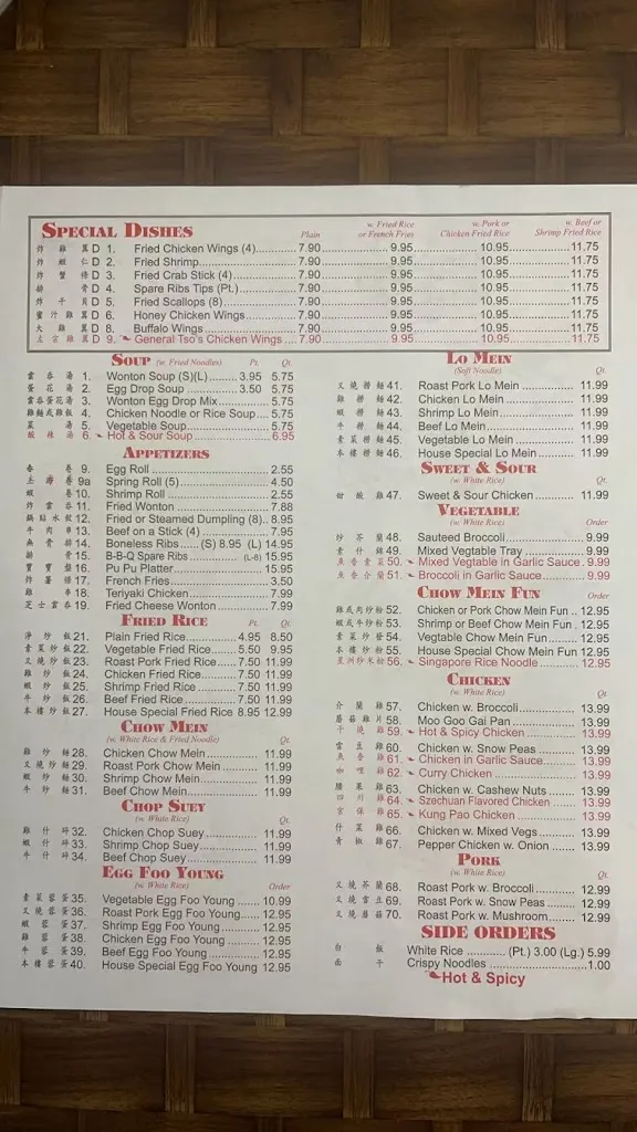 Menu_Wong's Garden_301 Market Dr, Emporia_image_old_2