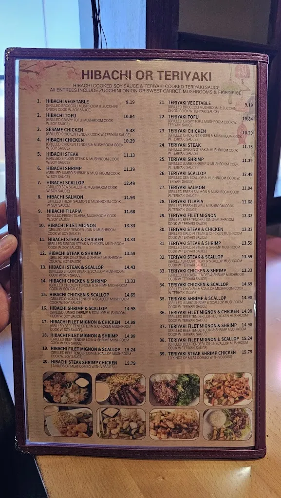 Menu_Sakura Japanese_Waynesboro, VA_image_old_3