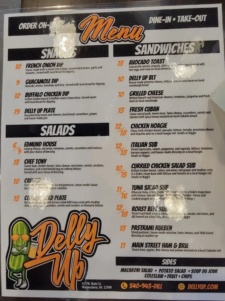 Menu_Delly Up_Waynesboro, VA_image_old_2