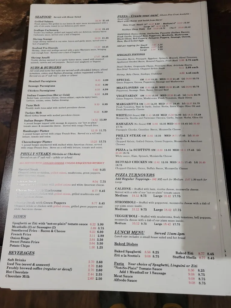 Scotto's Italian Restaurant & Pizzeria_Waynesboro, VA_menu_immagine_1