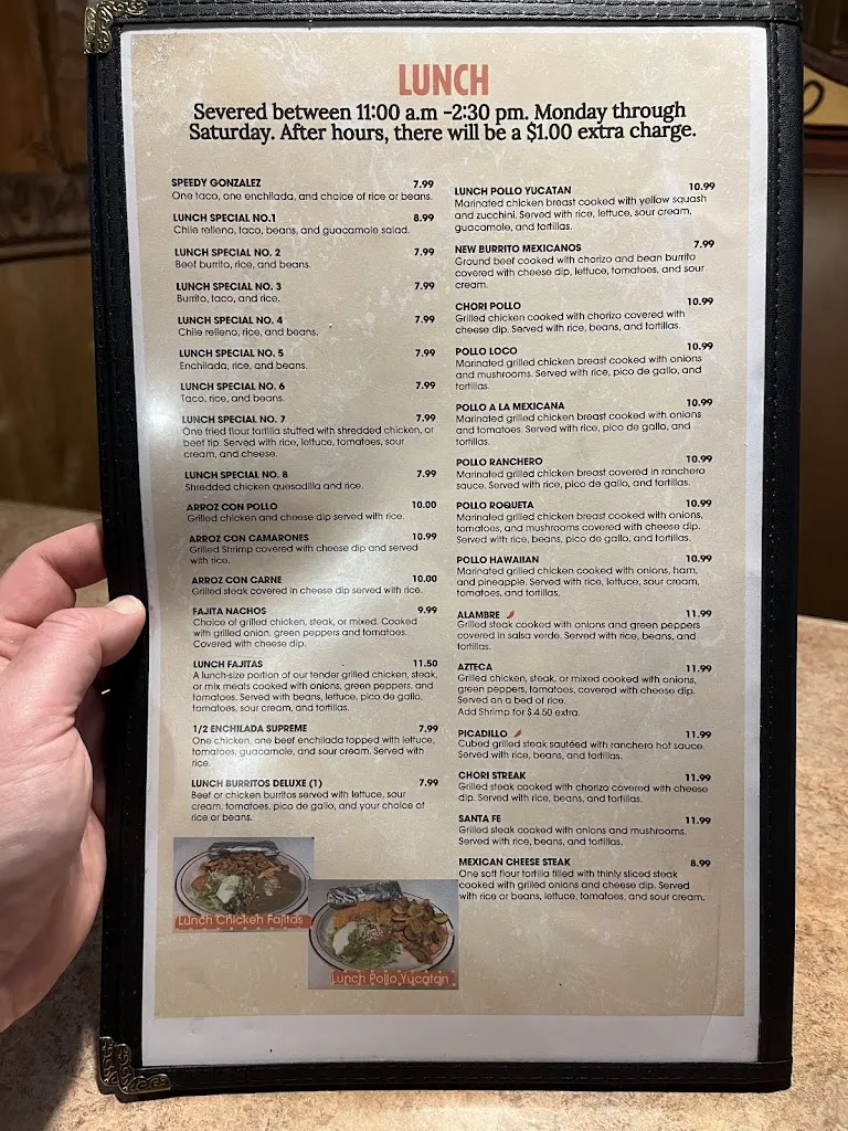 Menu_El Charro Mexican Grill_Floyd, VA_image_old_2
