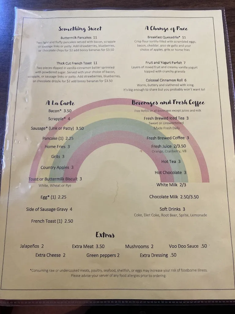 Menu_Delma's Family Cafe_Callao, VA_image_old_2