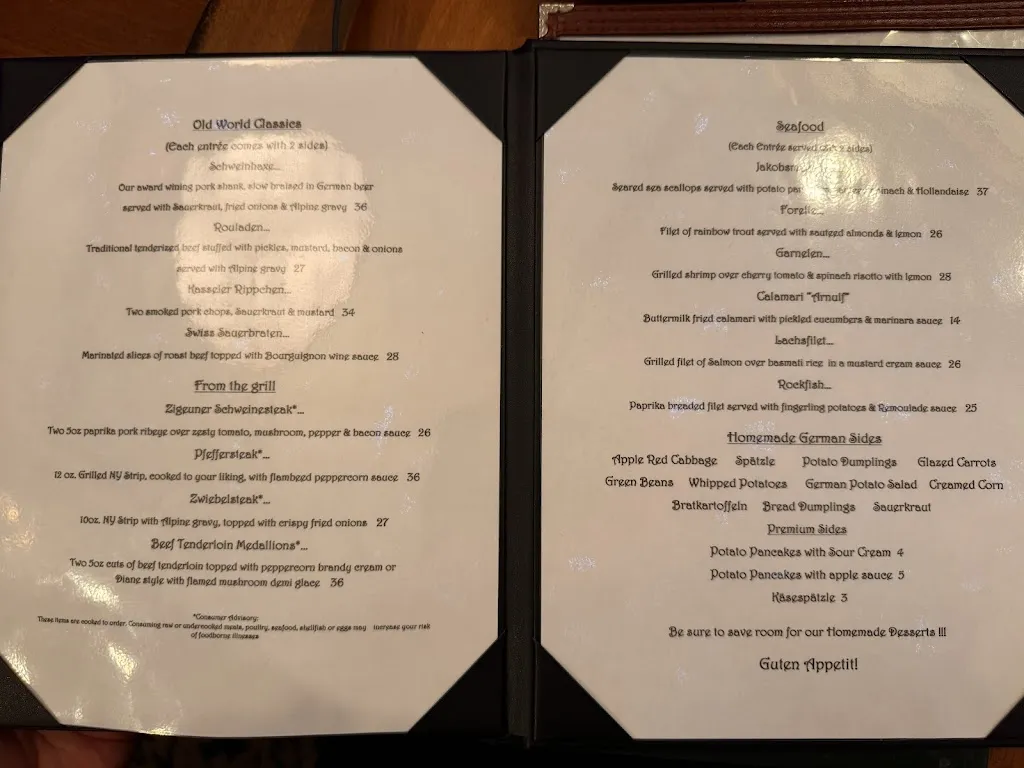 Menu_The Alpine Chef_Fredericksburg, VA_image_old_3