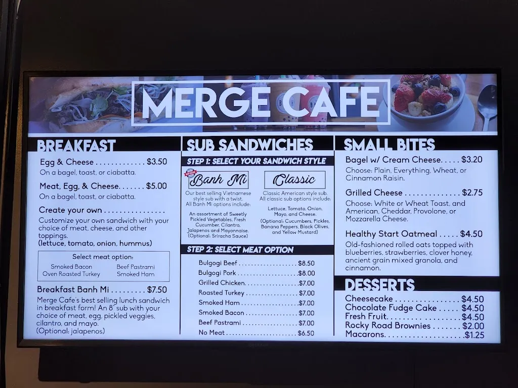 Menu_Merge Cafe (Quantico)_Quantico, VA_image_old_1