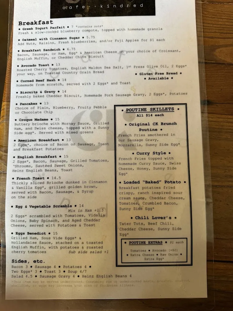 Menu_Cafe Kindred_Falls Church, VA_image_old_2