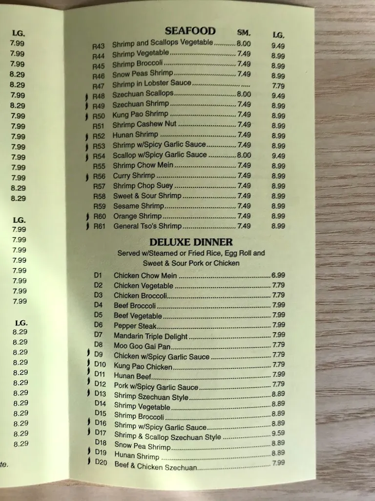 Menu_Hunan Express_Smithfield, VA_image_old_3