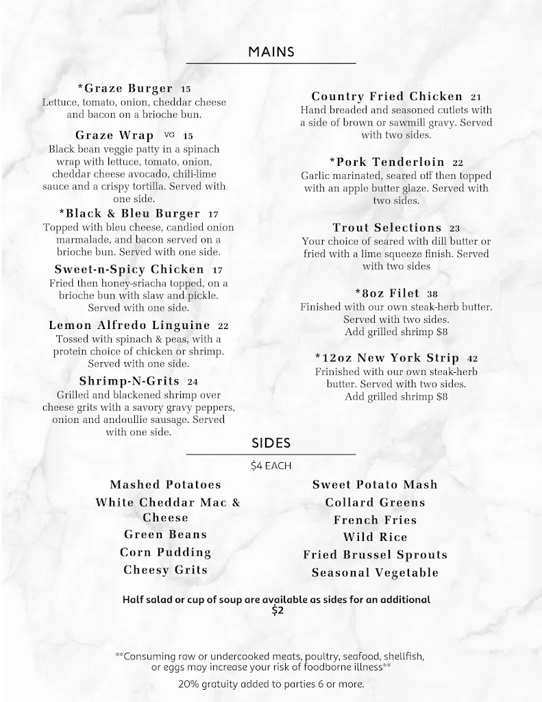 Menu_Graze on Main_Wytheville, VA_image_old_3