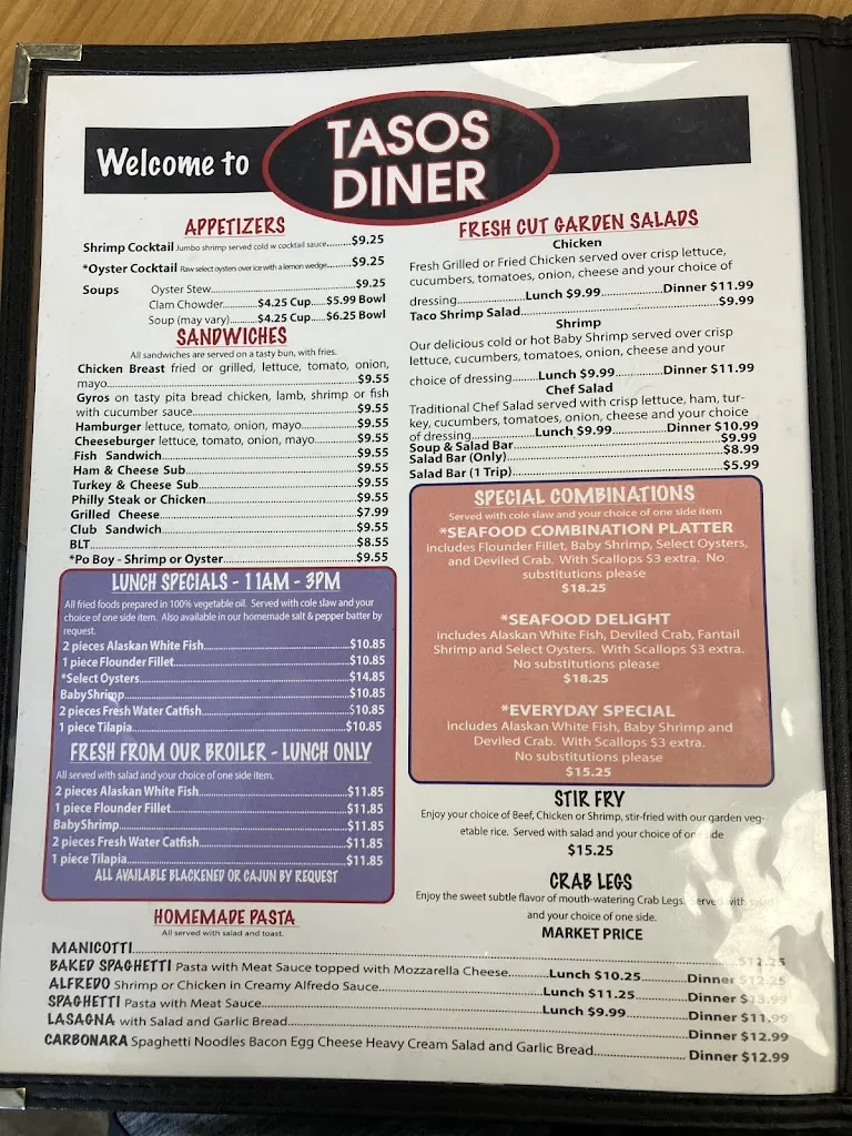 Menu_Papa Tasos_Wytheville, VA_image_old_2
