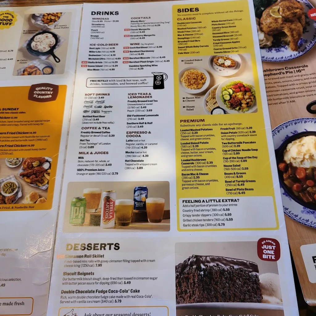 Menu_Cracker Barrel Old Country Store_Wytheville, VA_image_old_2