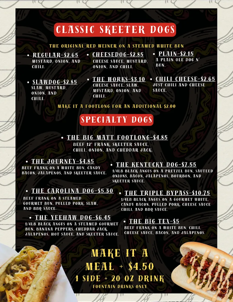 Menu_Skeeter's World Famous Hotdogs_Wytheville, VA_image_old_1