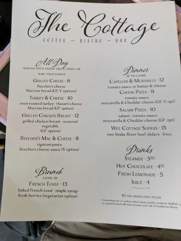 Menu_The Cottage_Bothell, WA_image_old_1