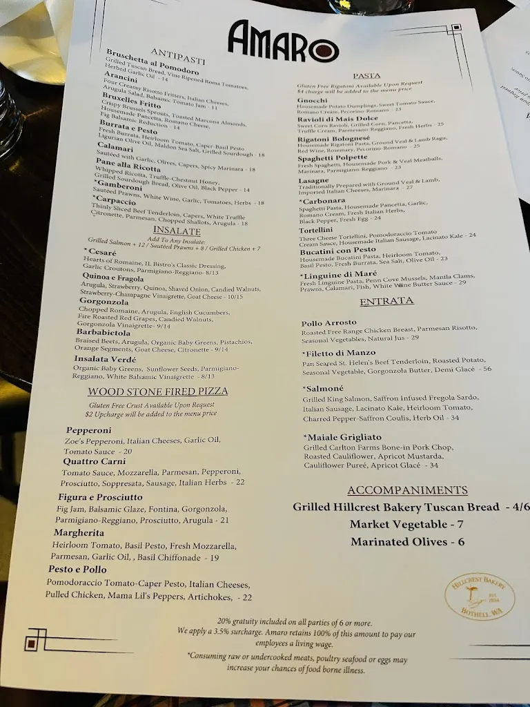 Menu_Amaro Bistro_Bothell, WA_image_old_3