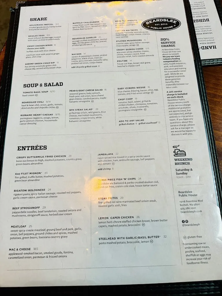 Menu_Beardslee Public House_Bothell, WA_image_old_2
