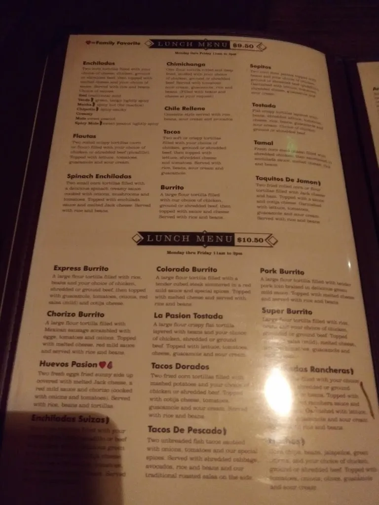 Menu_Pasion Tequila_Bothell, WA_image_old_3