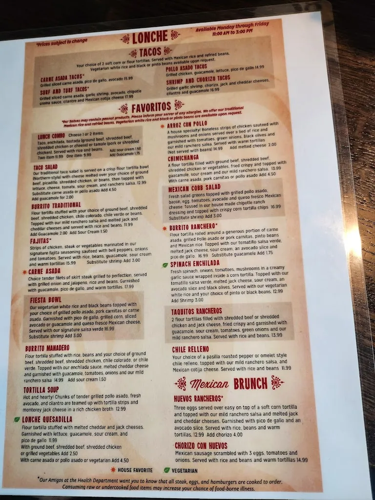 Menu_Puerto Vallarta, Gig Harbor, WA_Gig Harbor, WA_image_old_1