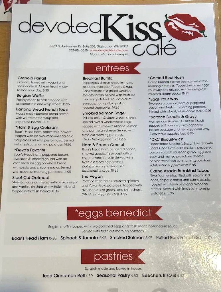 Menu_Devoted Kiss Cafe_Gig Harbor, WA_image_old_2