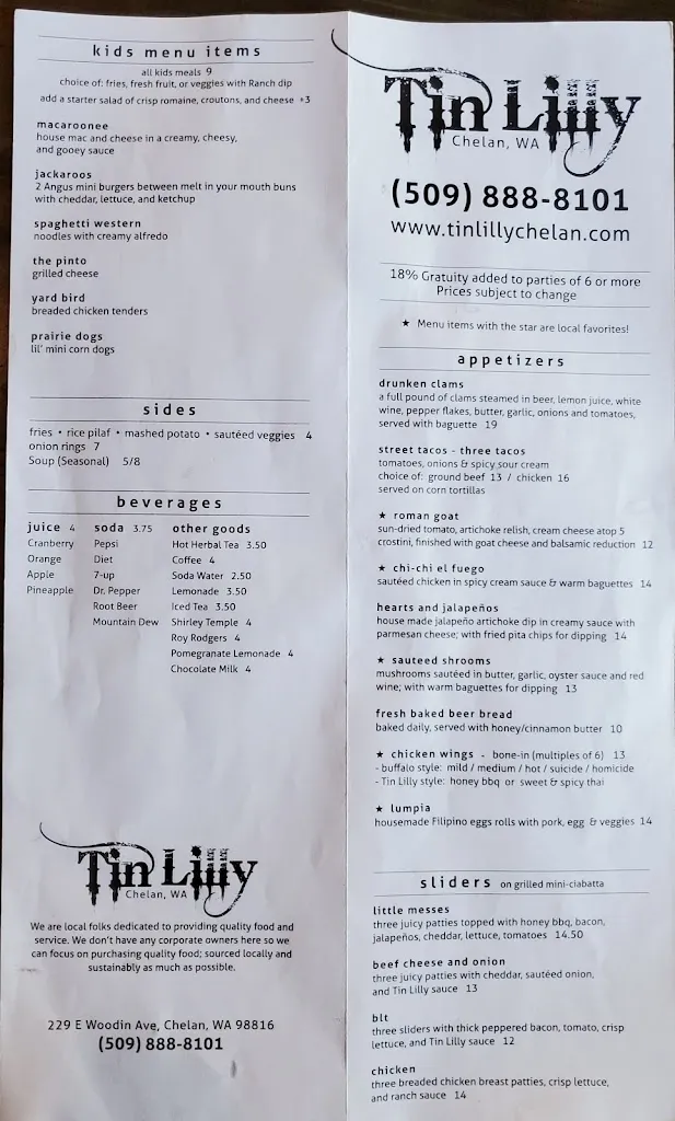 Menu_Tin Lilly_Chelan, WA_image_old_2