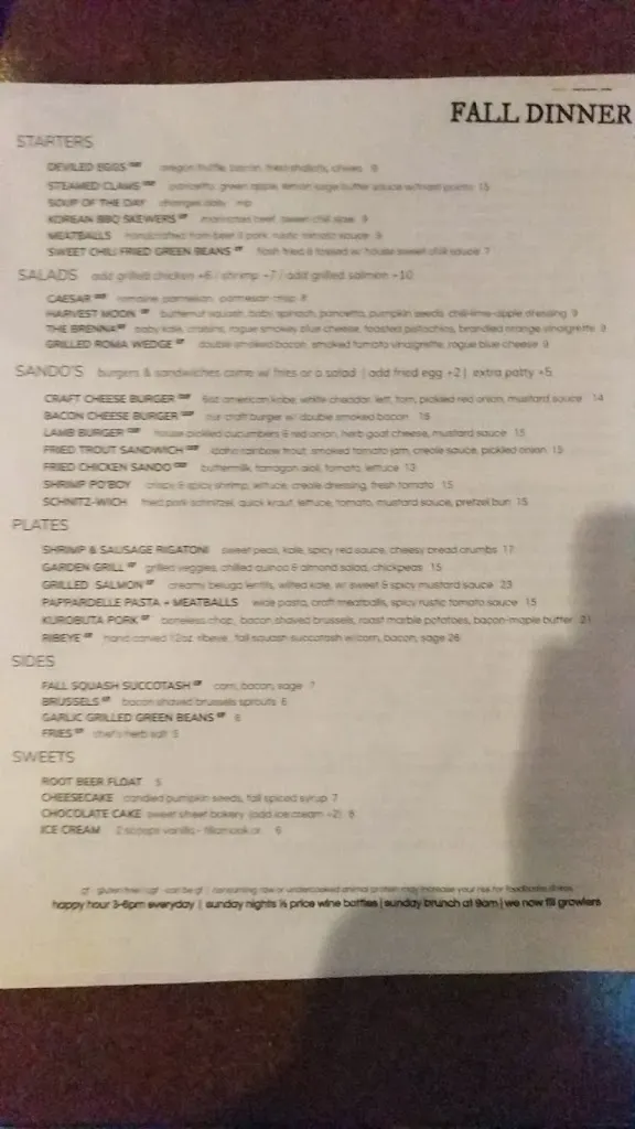 Menu_Craft & Gather_Spokane Valley, WA_image_old_2