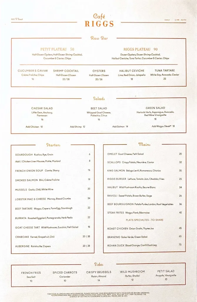 Menu_Café Riggs_Washington, DC_image_old_2
